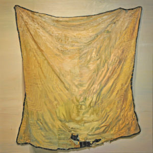 Sedrick Huckaby. Filthy Rags of Splendor, 2011. Oil on canvas on panel. 108 x 108 inches. Courtesy of Valley House Gallery.