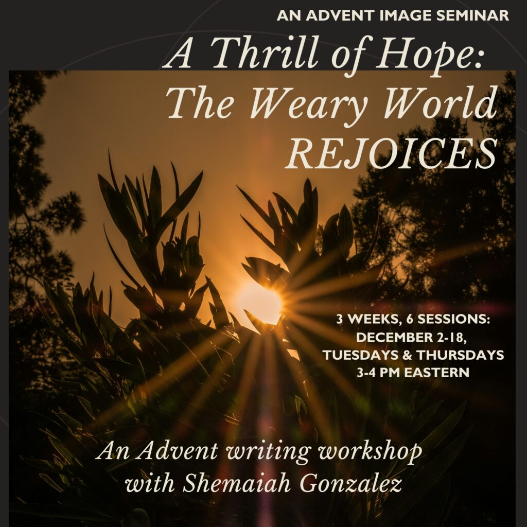 2025 advent seminar with Shemaiah Gonzalez ad