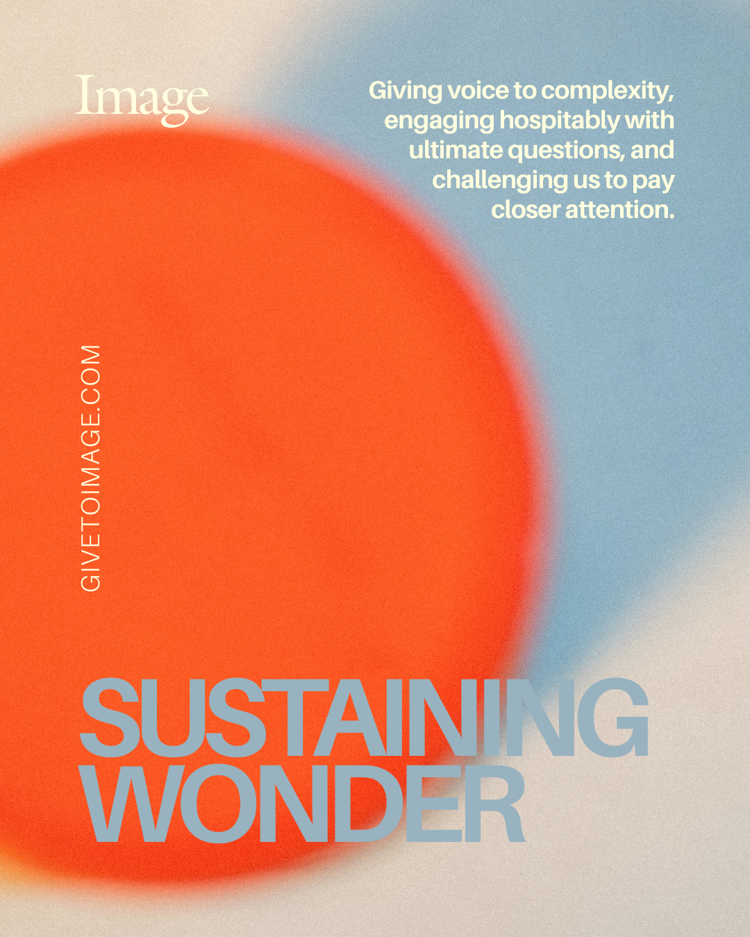 Sustaining Wonder giving graphic