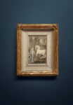 Picture of a painting of a Woman and White Horse
