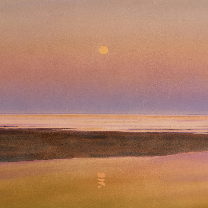 Plate 10. David Dewey. Full Moon Tide, 2010. Watercolor and gouache. 27½ x 40 inches. Caldbeck Gallery.